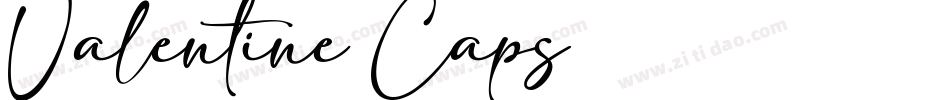 Valentine Caps字体转换